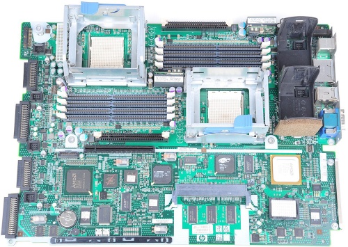 378911-001 Материнская Плата Hewlett-Packard AMD 8131 Quad(With 4xBoards) Socket 940 16DualDDR400(With 4xBoards) UW320SCSI U100 8PCI-X SVGA 2GbLAN E-ATX 1000Mhz For DL585G1GbLAN E-ATX 2000Mhz For PowerEdge 6950