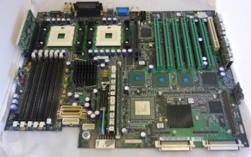 6X871 Материнская Плата Dell iE7500 Dual Socket 603 6DDR UW320SCSI U100 6PCI-X PCI 2SCSI 2LAN Video ATX 400Mhz For PowerEdge 2600