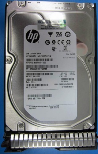 658083-001 HP 500GB 6G SATA 7200 RPM LFF (3.5-inch) Midline (MDL) Hard Drive