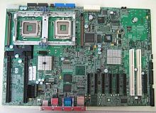 434719-001 Материнская Плата Hewlett-Packard i5000P Dual Socket 771 16FBD(2x Riser For Memmory Boards) SATAII U100 7PCI-E8x 2PCI-X 2GbLAN E-ATX 1333Mhz For ML370G5