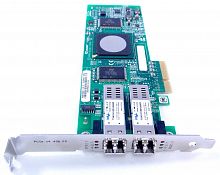 DF976 Сетевой Адаптер Dell (Qlogic) QLE2462-DELL PX2510401 2x4Гбит/сек Dual Port Fiber Channel HBA LP PCI-E4x