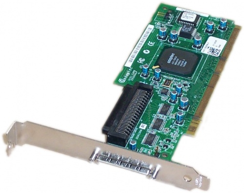 366638-001 Контроллер HP 64-bit/133MHz PCI-X single-channel Ultra320 SCSI G1 Host Bus Adapter (HBA) 1 internal/1 external
