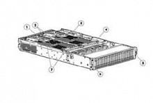 D6077-63000 HDD Hewlett-Packard HP Hot swap mass storage cage assembly with PC boards for LH3. LH4 (D6077-63000)